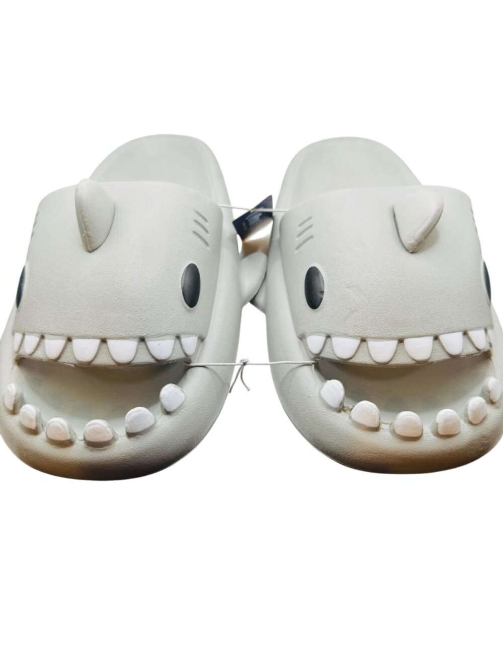 Shark Shaped Freestyle M/L Grey Slides With Fun 3D Details Comfortable EVA Mater